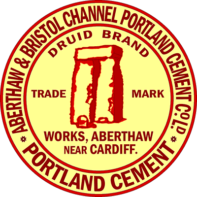 Early Aberthaw Druid Brand cement logo
