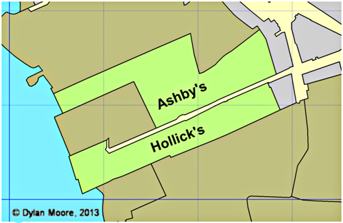 Map of cement plants at East Greenwich