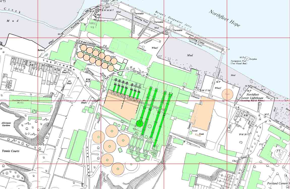 Bevans layout map 1960