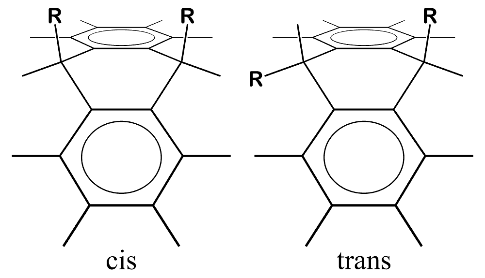 cis and trans dihydroanthracenes