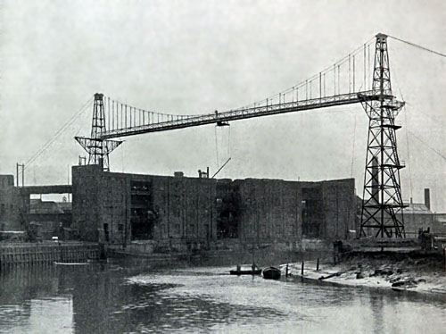 Crosfield Warrington first transporter bridge