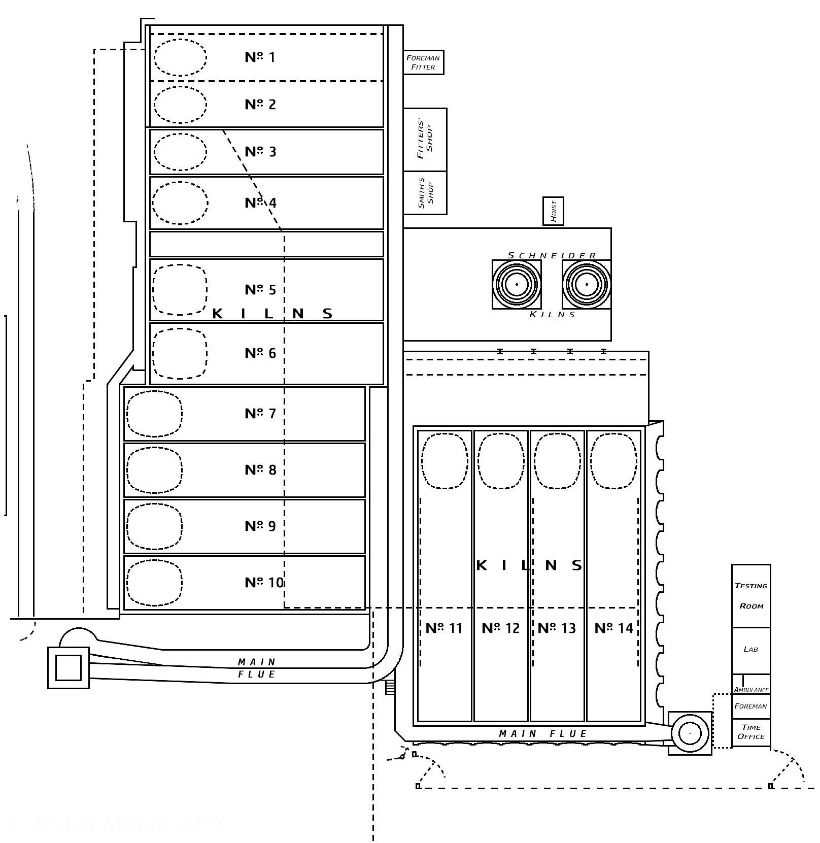 Shoreham chamber kiln block